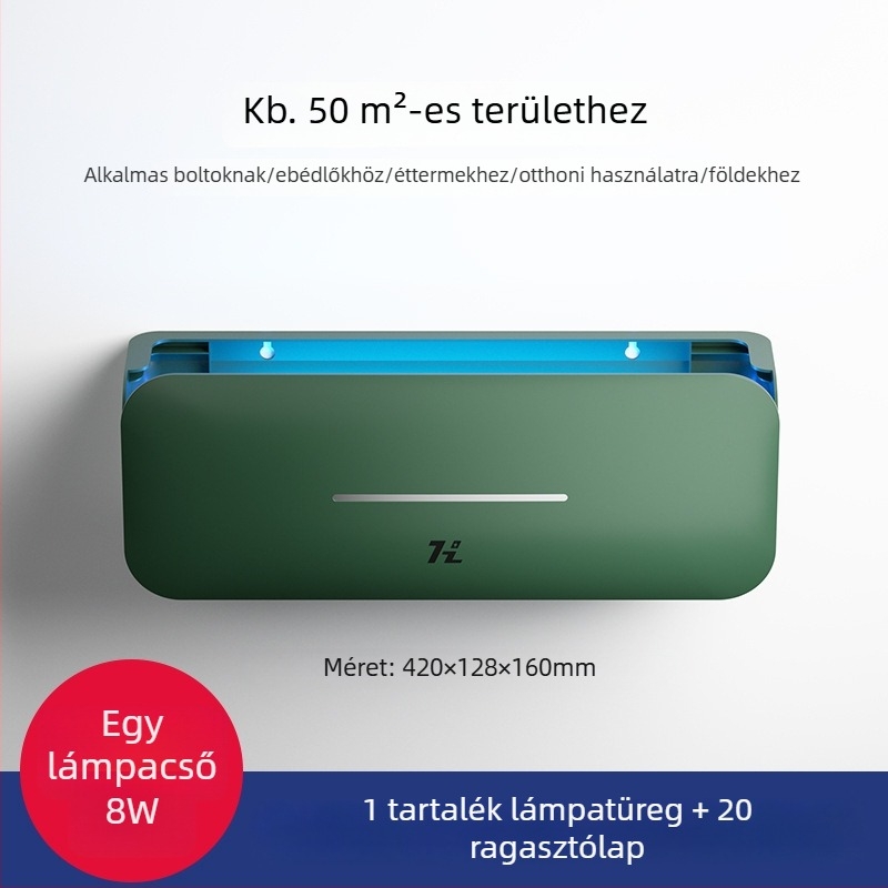 Fali szerelhető szúnyogirtó lámpa éttermeknek, szállodáknak és üzleteknek — ragadós csapda, Modell: HZ-MY08, Üveglámpa cső, 220V, Színmelegítés 2000–3000K, Engedélyezett magánmárkák: Igen