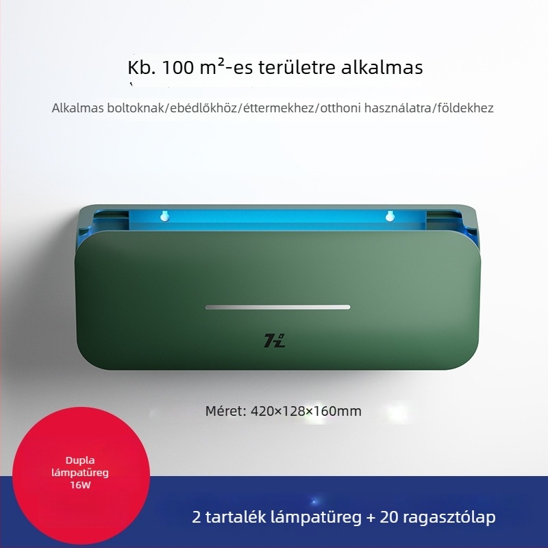 Fali szerelhető szúnyogirtó lámpa éttermeknek, szállodáknak és üzleteknek — ragadós csapda, Modell: HZ-MY08, Üveglámpa cső, 220V, Színmelegítés 2000–3000K, Engedélyezett magánmárkák: Igen