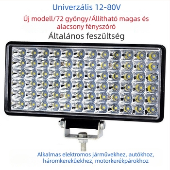 Autófényszóró 144 W, 12 V, 10560 lm, alumíniumötvözet és PC