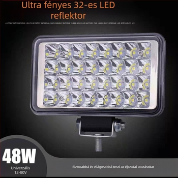 Autófényszóró 144 W, 12 V, 10560 lm, alumíniumötvözet és PC
