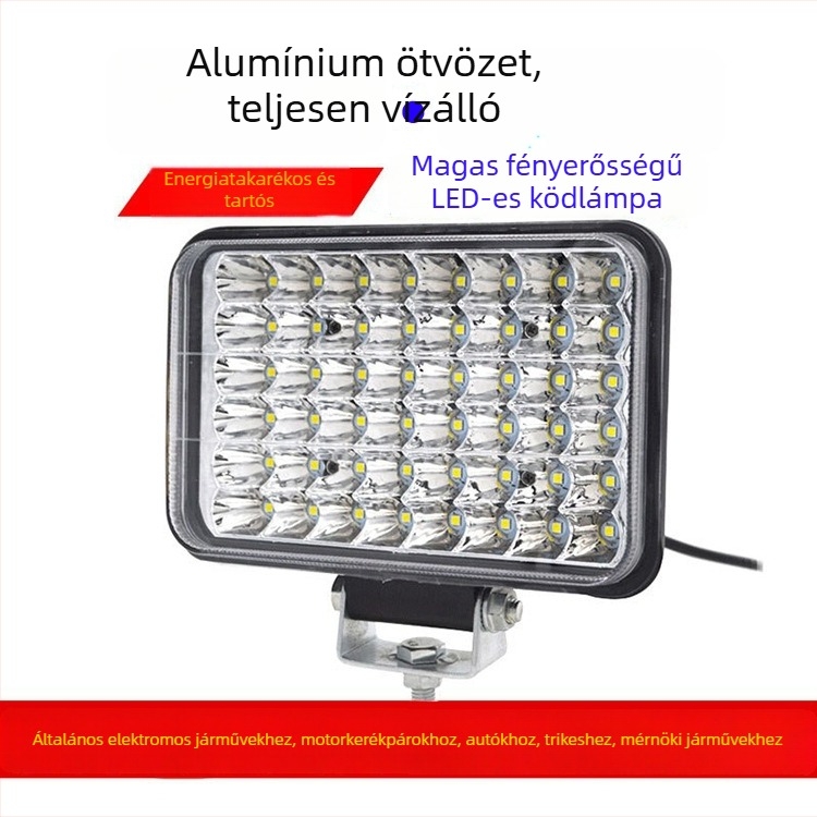 Autófényszóró 144 W, 12 V, 10560 lm, alumíniumötvözet és PC