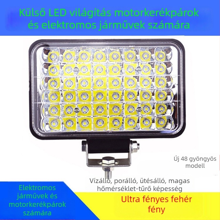 Autófényszóró 144 W, 12 V, 10560 lm, alumíniumötvözet és PC