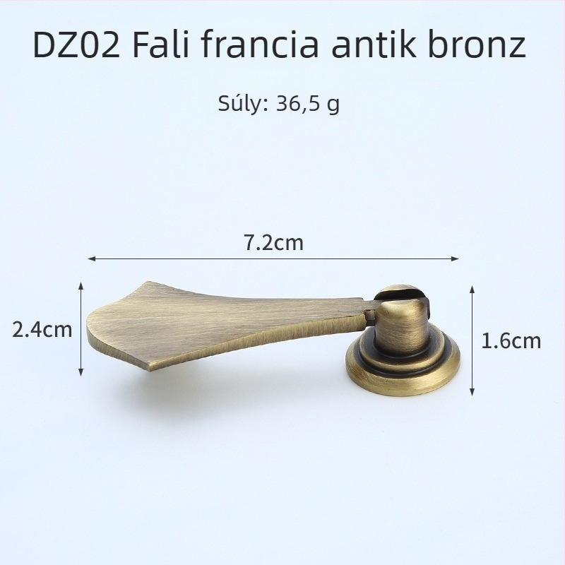 Fiók/szekrény fogantyú — sárgaréz, huzalos felülettel, új kínai stílus, Modell 1