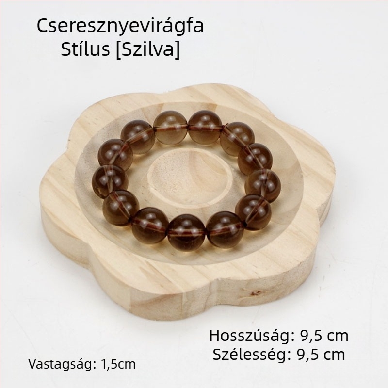 Fából készült ékszer kiállító tál – kézműves, egyrétegű, masszív fa, antik stílus, illesztés
