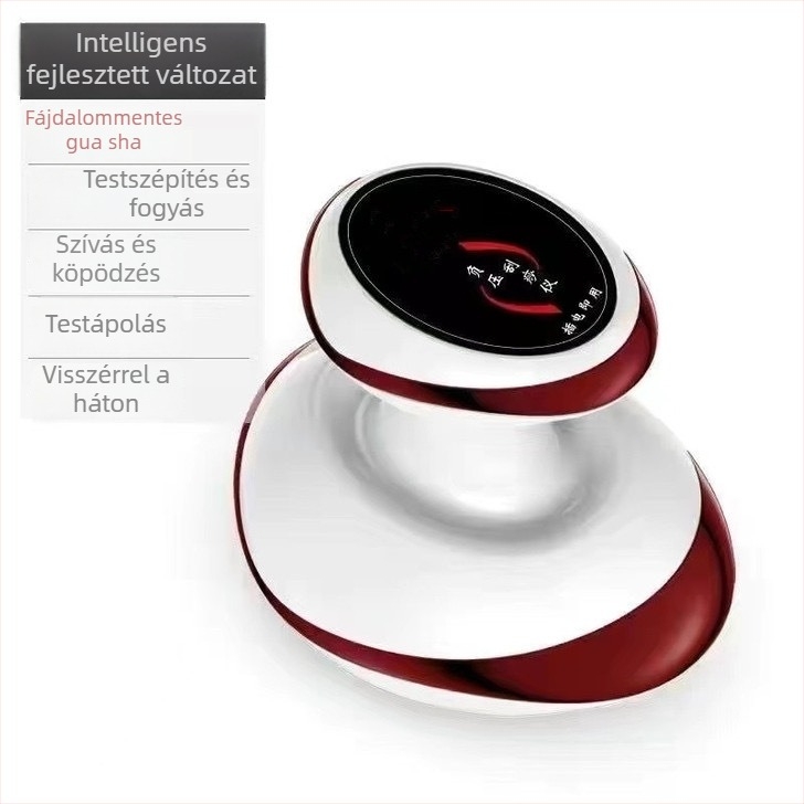 Elektronikus masszírozó készülék vákuum- és kaparó funkcióval, modell SWN-3301, USB tápellátás, hőmérséklet állítható 35–42°C, ABS ház, 1200mAh akkumulátor