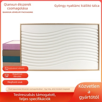 Gyöngyök bemutató állvány – integrált stílus, egy réteg, összeillesztett kivitelezés, asztali bemutató
