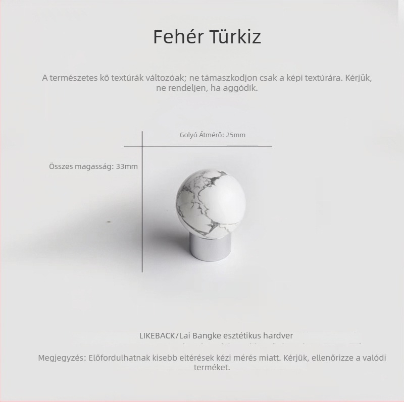 Szekrényajtó gömb alakú fogantyú – alumínium ötvözet, CNC megmunkálás, felületre szerelés