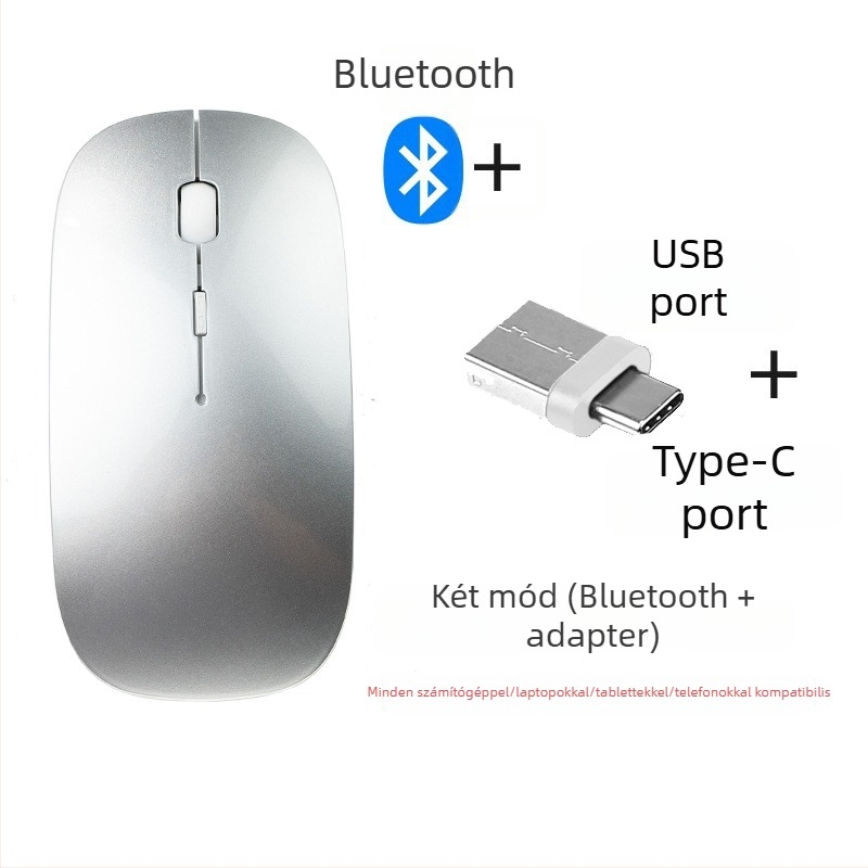 Diansen 8898 Vezeték nélküli Bluetooth egér 3 gombbal, 1600 DPI, Plug-and-Play MacBook-hoz