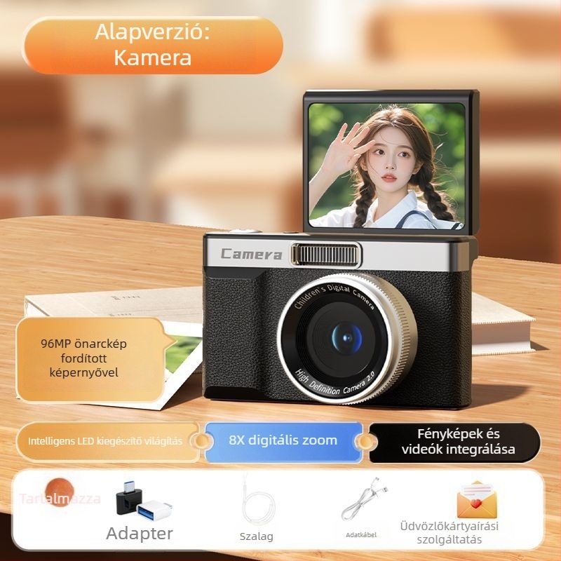 Selfie kamera z06 CMOS 24MP szenzorral, 1/2.3in, 8x optikai zoom, forgatható 2,3 hüvelykes LCD, periszkópos objektív, elektronikus képstabilizáció