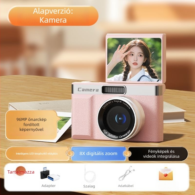Selfie kamera z06 CMOS 24MP szenzorral, 1/2.3in, 8x optikai zoom, forgatható 2,3 hüvelykes LCD, periszkópos objektív, elektronikus képstabilizáció