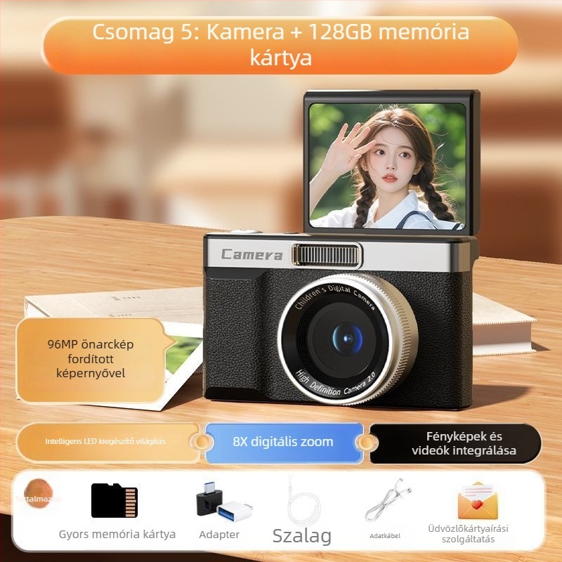 Selfie kamera z06 CMOS 24MP szenzorral, 1/2.3in, 8x optikai zoom, forgatható 2,3 hüvelykes LCD, periszkópos objektív, elektronikus képstabilizáció