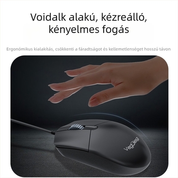 Weige vezetékes billentyűzet- és egérkészlet – USB, 1,8 m kábel, 1200 dpi, ergonómikus, vízálló