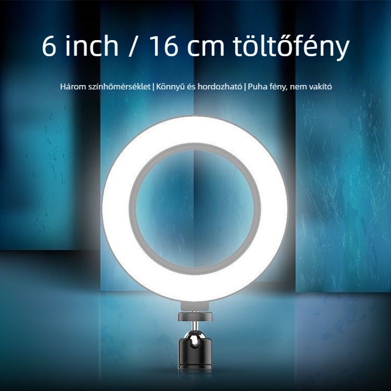 Mini töltőfény mobil élő közvetítéshez — kézi használat, távirányító, 150W+