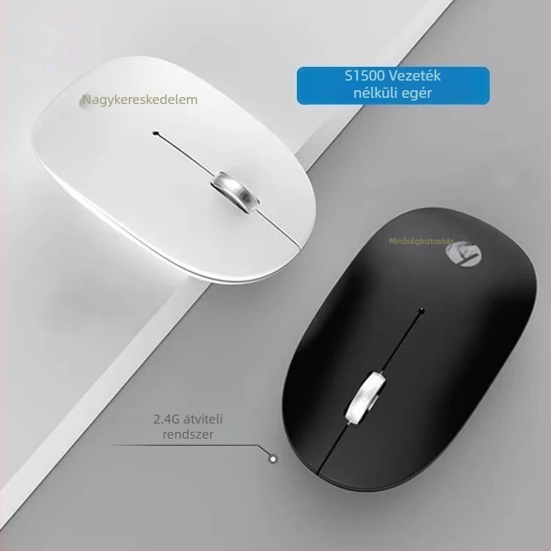 LM106G vezeték nélküli egér, USB interfész, 2.4G kapcsolat, 1000 DPI, 3 gombos, ergonikus kialakítás