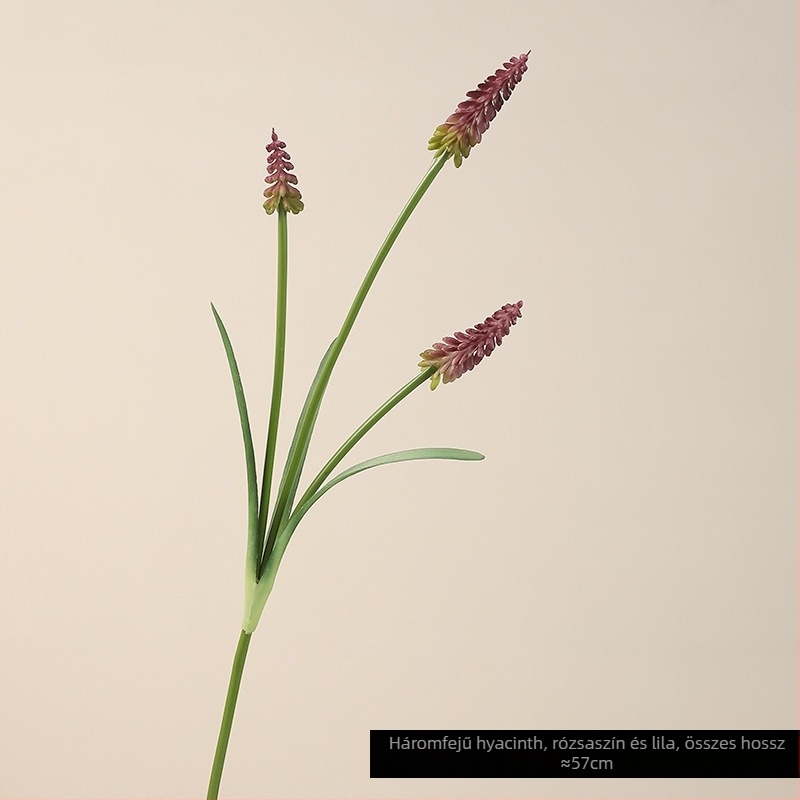 Hat csokor művirágok készlet: grape hyacinth és delphinium, műanyag anyag; esküvőre, otthoni dekorációhoz és fotórekvizitekt címekhez.