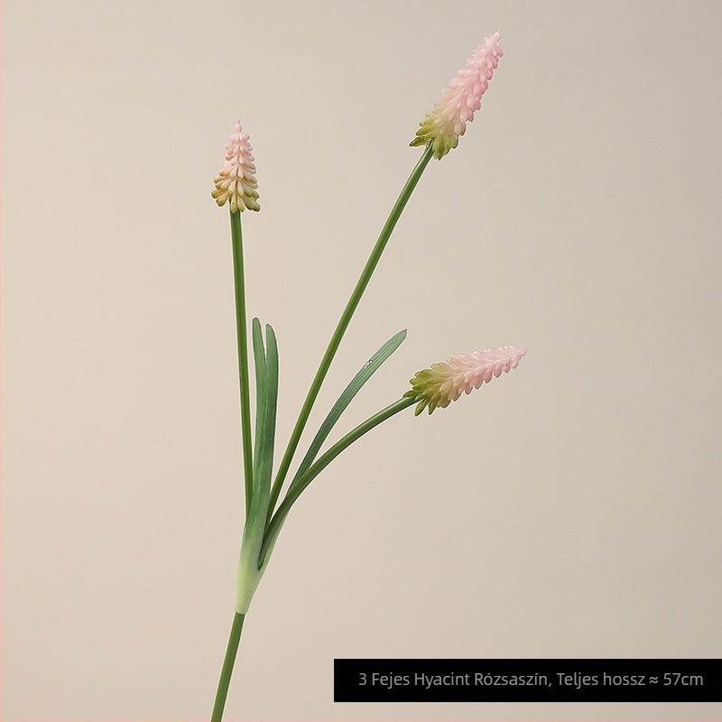 Hat csokor művirágok készlet: grape hyacinth és delphinium, műanyag anyag; esküvőre, otthoni dekorációhoz és fotórekvizitekt címekhez.