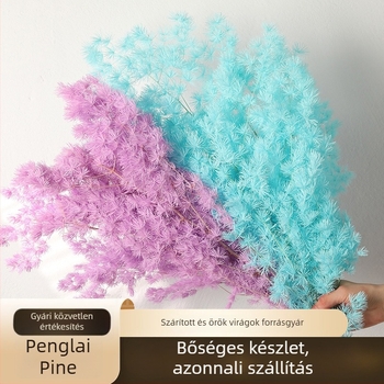 Penglai Pine megőrzött virágokból álló csokor – Otthoni dekoráció, kézzel készített, DIY ajándék
