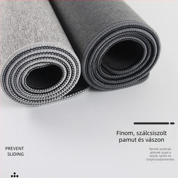 Óriás méretű pamut–vászon gumis egérpad, vastag asztali pad számítógéphez, egyszínű, minimalist dizájn