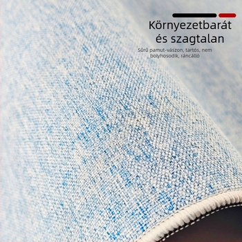 Óriás méretű pamut–vászon gumis egérpad, vastag asztali pad számítógéphez, egyszínű, minimalist dizájn