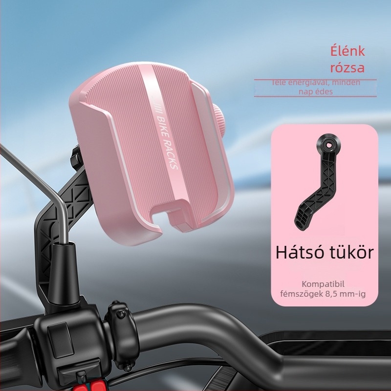 Kerékpáros mobilttelefon-tartó, alumíniumötvözet, univerzális, ütésálló, testreszabható