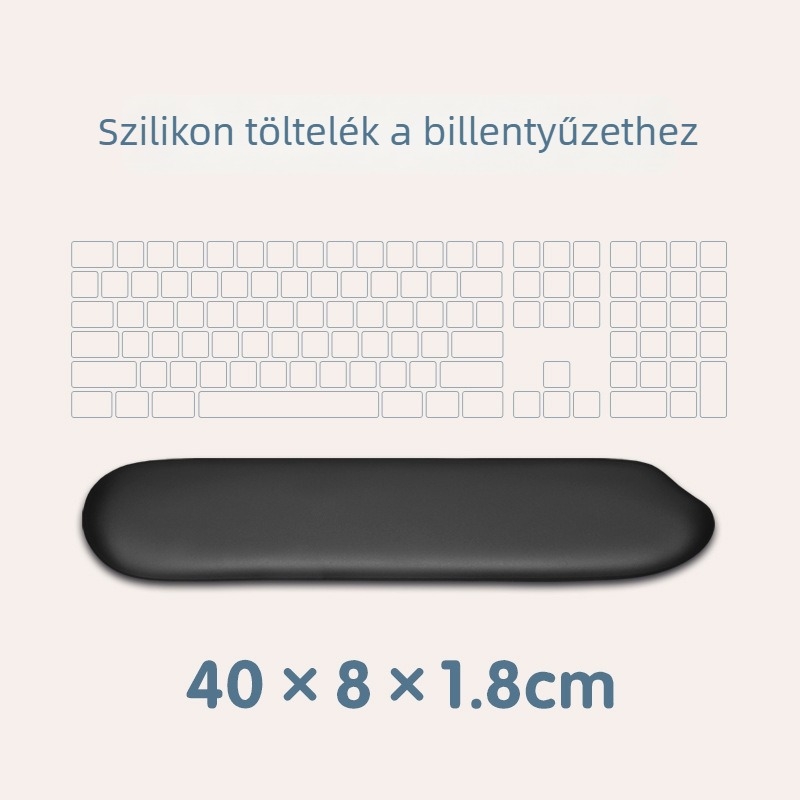 Egérpad csuklótámaszos asztali – DM-001, gumitalap, OEM testreszabás, logó nyomtatása elérhető