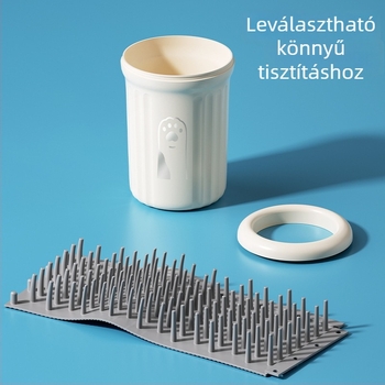 Műanyagból készült automata mancsmosó pohár kutyáknak, Wood ding ding márka, 20 darabos csomag, alkalmas kutyáknak