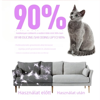 TYRONE Tűs hajkefe macskáknak és kutyáknak — rozsdamentes acél, eszköz ápolásra a háziállatok számára, laza szőr eltávolítása