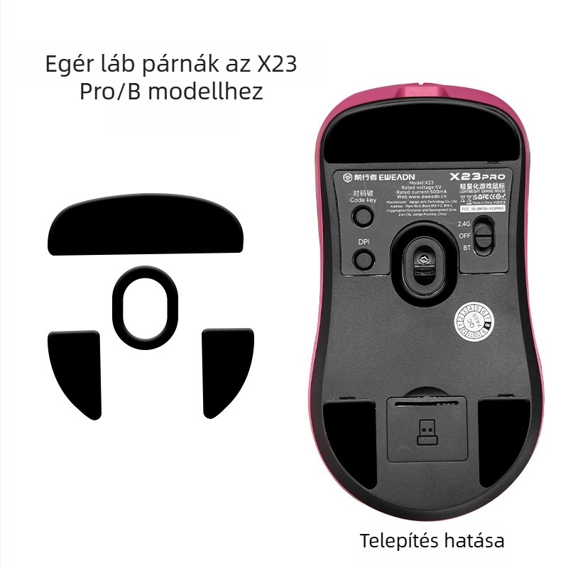 Forerunner x23 egér – csúszásmentes és izzadságot elnyelő matricás címke, kompatibilis Forerunner x23-del, egyedi mintafeldolgozás, országos garancia