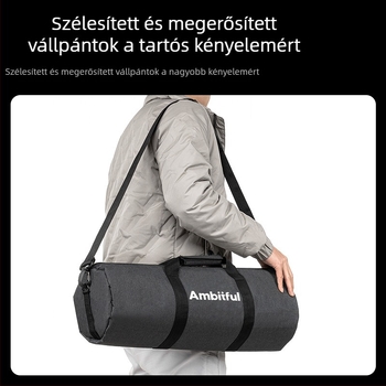 Tripod és lámpatartó állványtáska, korszerűsített vastagabb és szélesebb kialakítás, nagy kapacitású, Oxford vászon