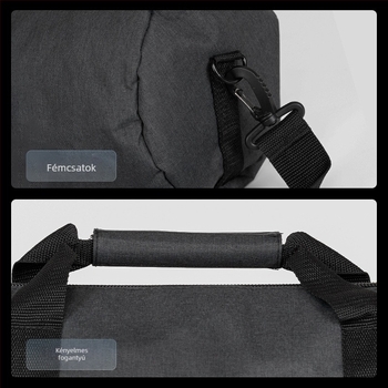 Tripod és lámpatartó állványtáska, korszerűsített vastagabb és szélesebb kialakítás, nagy kapacitású, Oxford vászon