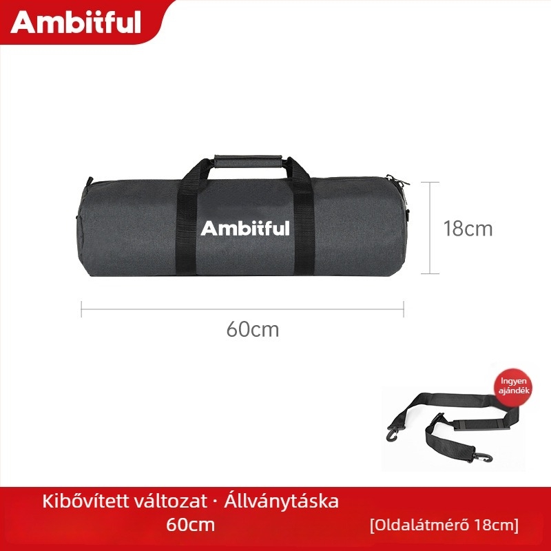 Tripod és lámpatartó állványtáska, korszerűsített vastagabb és szélesebb kialakítás, nagy kapacitású, Oxford vászon