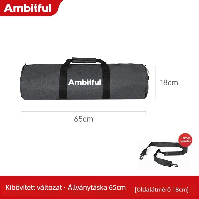 Tripod és lámpatartó állványtáska, korszerűsített vastagabb és szélesebb kialakítás, nagy kapacitású, Oxford vászon