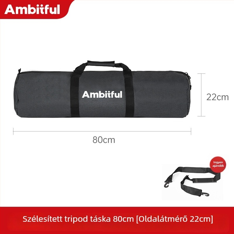 Tripod és lámpatartó állványtáska, korszerűsített vastagabb és szélesebb kialakítás, nagy kapacitású, Oxford vászon