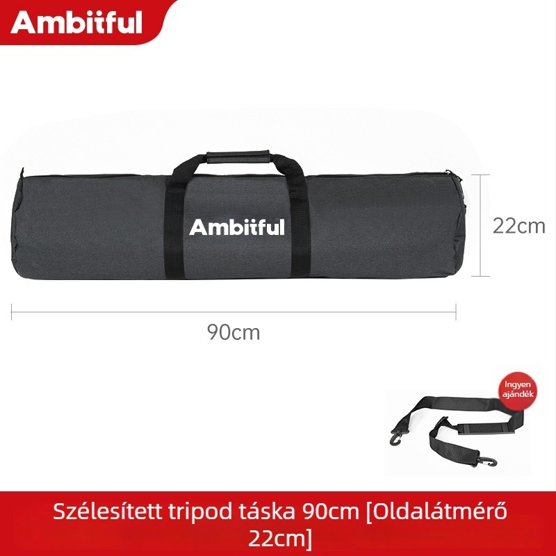 Tripod és lámpatartó állványtáska, korszerűsített vastagabb és szélesebb kialakítás, nagy kapacitású, Oxford vászon