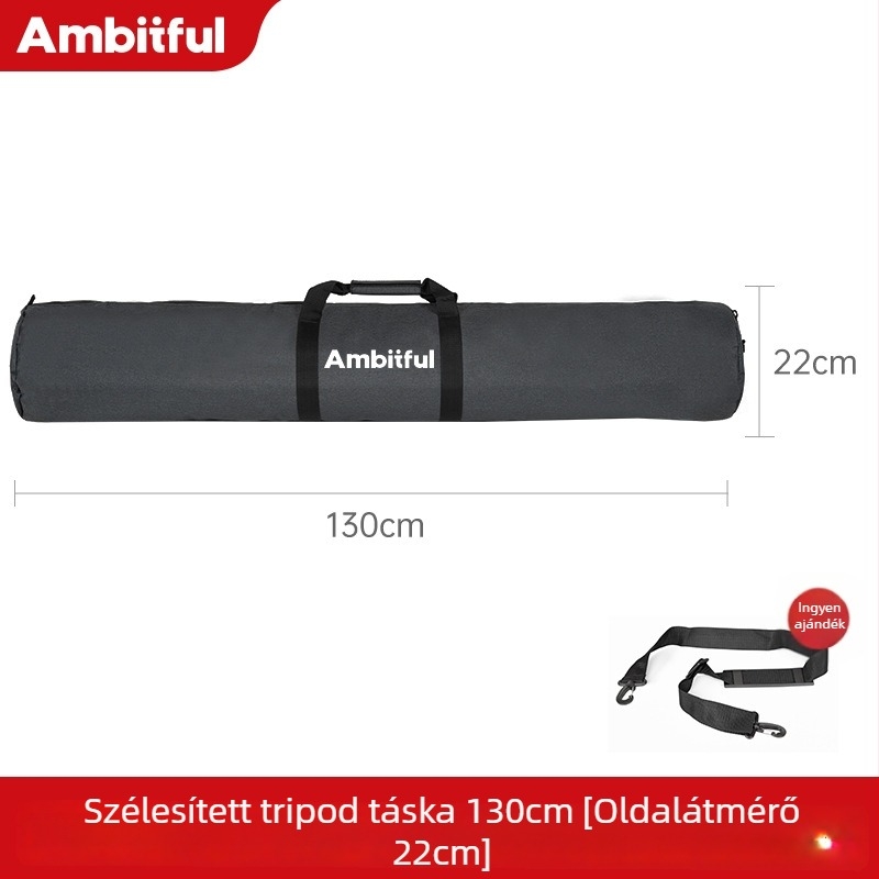 Tripod és lámpatartó állványtáska, korszerűsített vastagabb és szélesebb kialakítás, nagy kapacitású, Oxford vászon