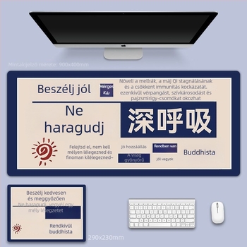 Diatomos agyagból készült egérpad, vastag irodai asztali pad, csúszásmentes, szennyeződés-álló
