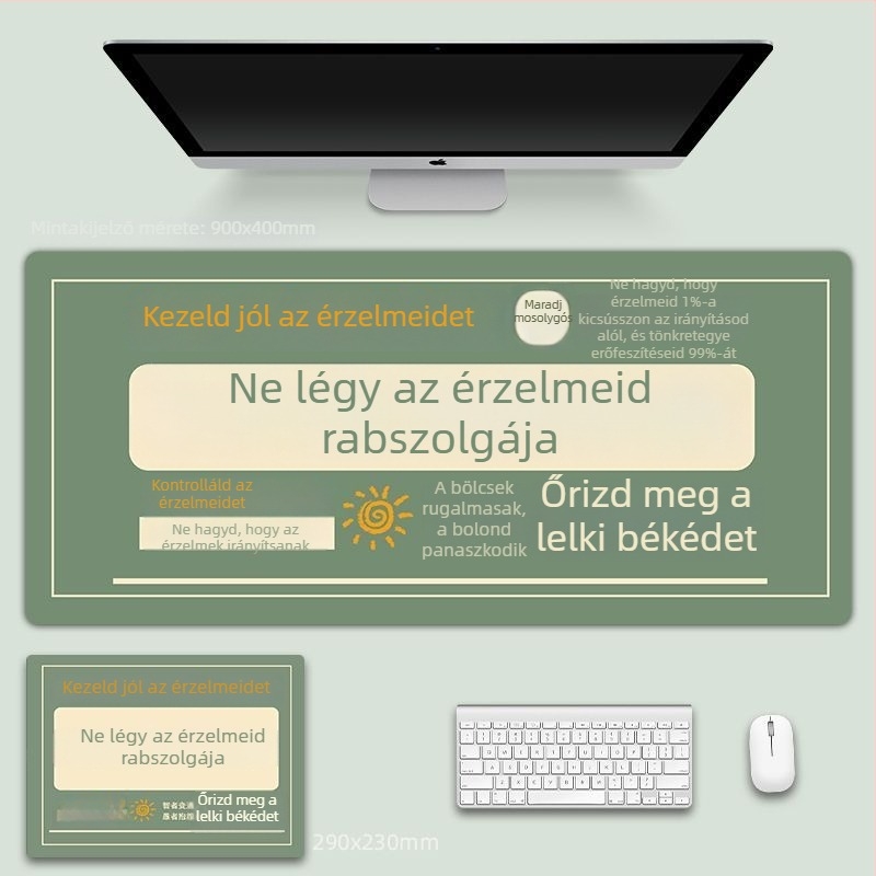 Diatomos agyagból készült egérpad, vastag irodai asztali pad, csúszásmentes, szennyeződés-álló