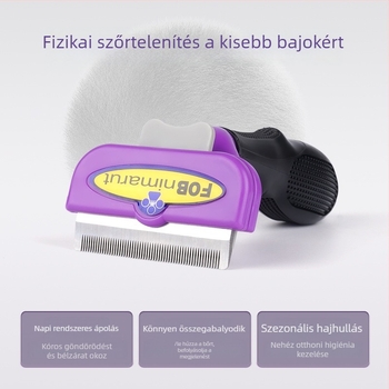 Dot rozsdamentes acél fésű-ecset kutyáknak, 60 darab
