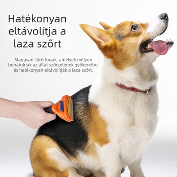 Dot rozsdamentes acél fésű-ecset kutyáknak, 60 darab