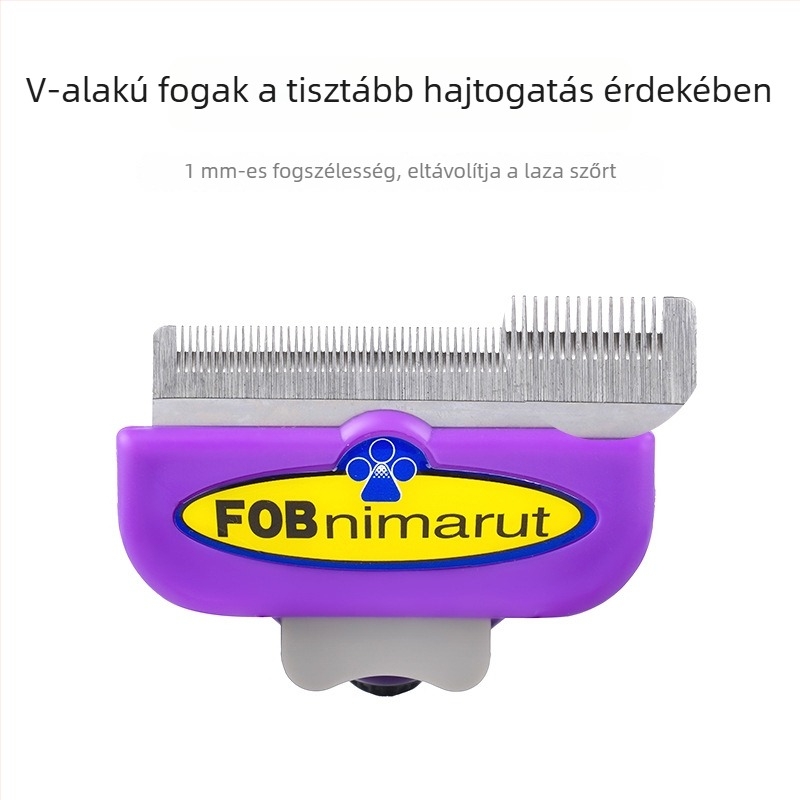 Dot rozsdamentes acél fésű-ecset kutyáknak, 60 darab