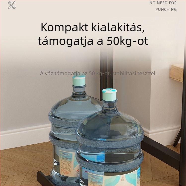 Fém asztali PC ház tároló állvány, hatszintes, falra szerelhető, etnikus stílus