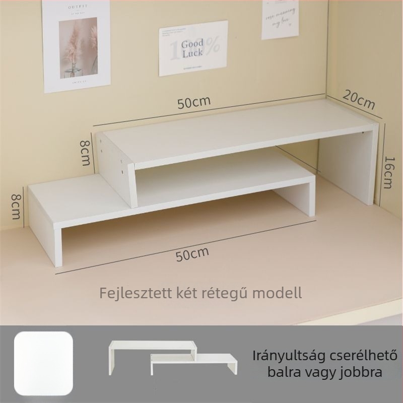 Összecsukható asztali tároló, többemeletes (8+ szint), mesterséges táblaanyag, egyszerű és modern stílus, asztali telepítés