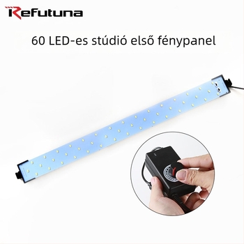 LED stúdióvilágító panel, 25W, 110-240V, dimmelhető