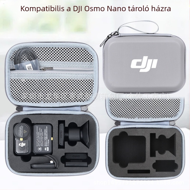 Osmo Nano akciókamera tároló táska – PU anyag, 166 g, kompatibilis Osmo Nano-val