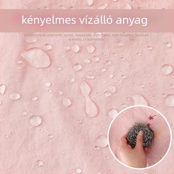 Ujjakkal ellátott kötény, Taslan anyag, anti-szennyező, divatos stílus, karikatúra mintázat