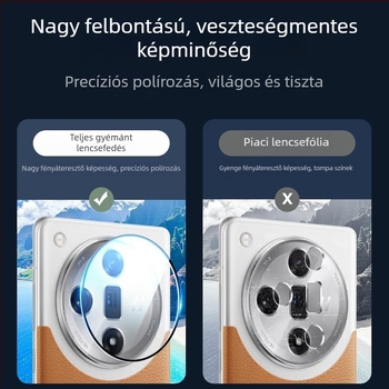 HD edzett üveg védőfólia a kameralencséhez Oppo Find X8 Pro, Find X8s és Find X7 okostelefonokhoz