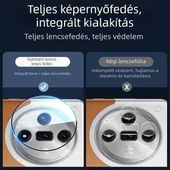HD edzett üveg védőfólia a kameralencséhez Oppo Find X8 Pro, Find X8s és Find X7 okostelefonokhoz