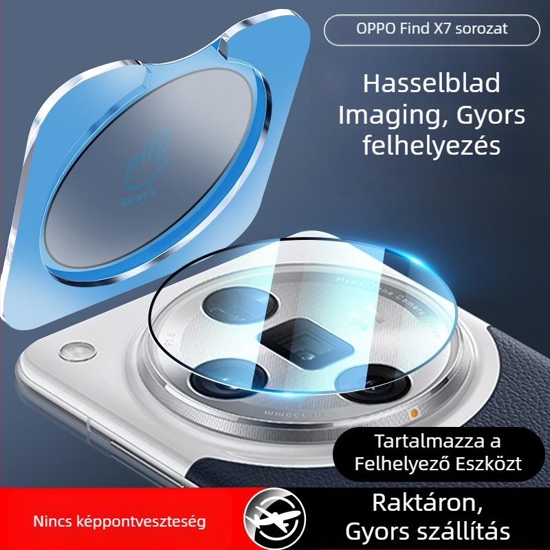 HD edzett üveg védőfólia a kameralencséhez Oppo Find X8 Pro, Find X8s és Find X7 okostelefonokhoz