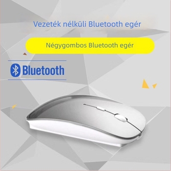 HP-008 Optikai Bluetooth egér, 1600 DPI, USB interfész, 10 m működési távolság, ergonómikus kialakítás