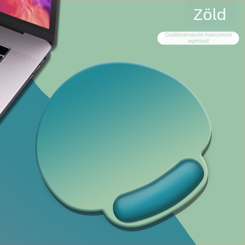 Ergonomikus csuklóvédő egérpad memóriahab és szilikon bevonattal, ergonikus számítógép‑irodai kiegészítő